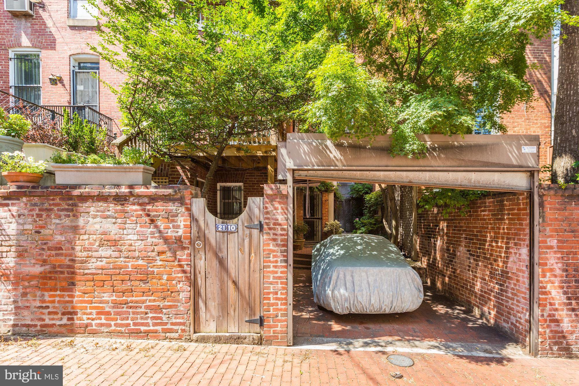 2110 Bancroft Place Northwest Washington, DC 20008 - Photo 25 of 27 Parking in rear with garage gate