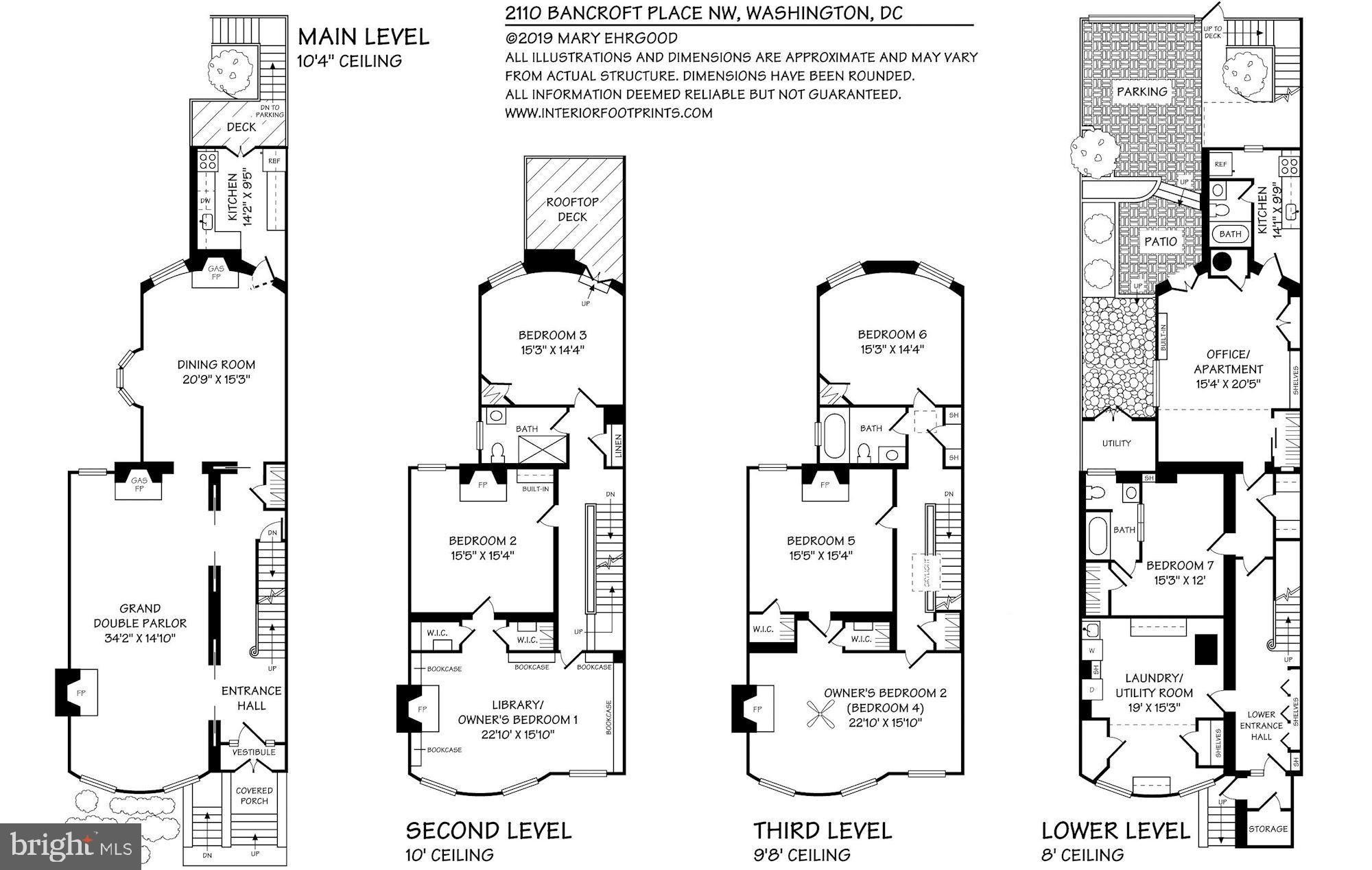 2110 Bancroft Place Northwest Washington, DC 20008 - Photo 27 of 27 Floor Plans