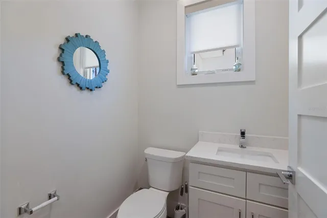 an aerial view of house with yard