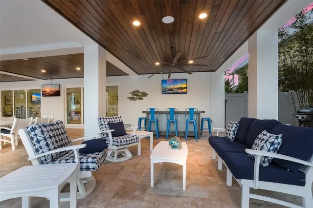 a view of a chairs and table on the terrace