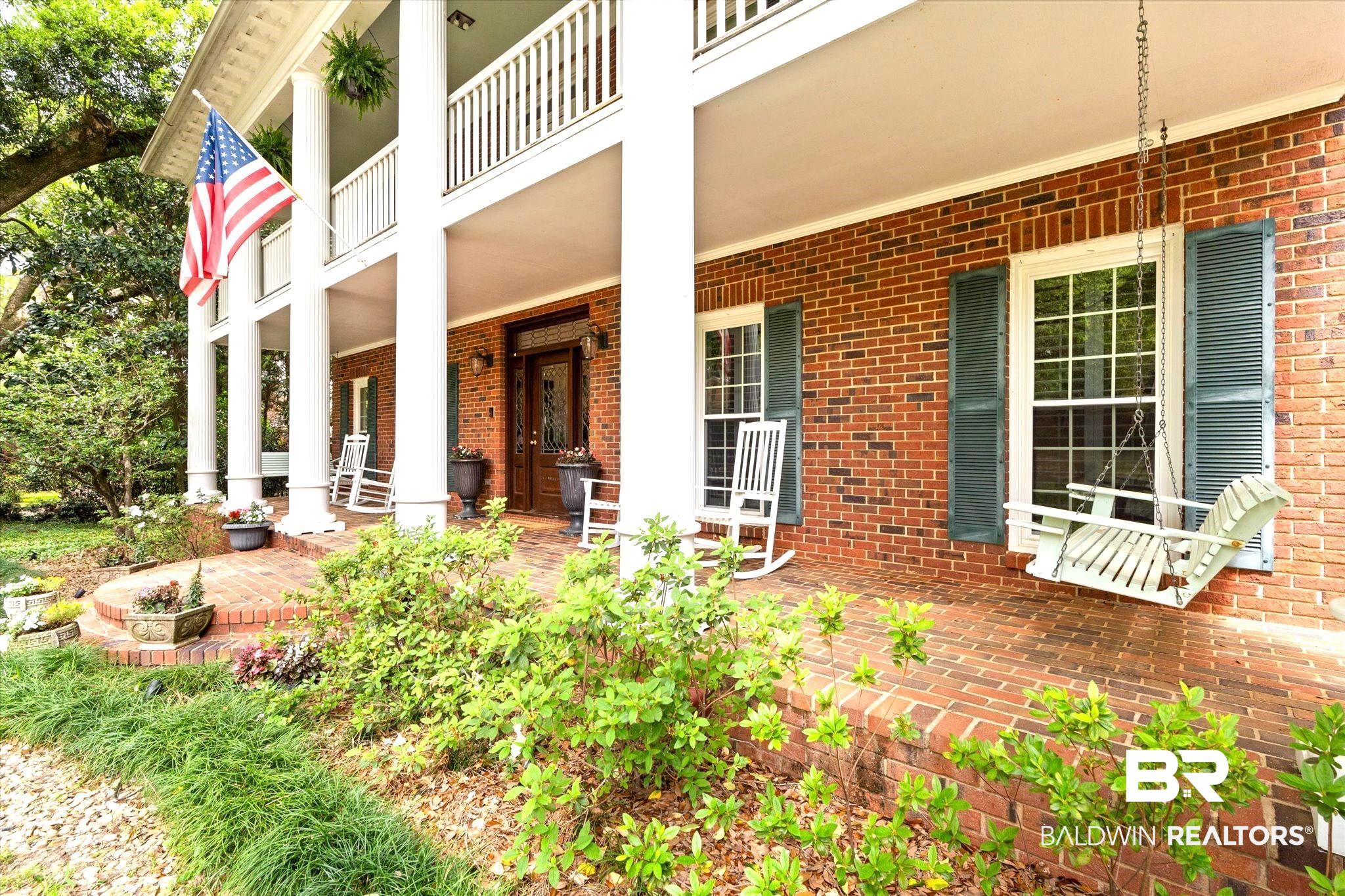 5324 Oak Bend Court Mobile, AL 36609 - Photo 2 of 49 Doorway to property with a porch and brick siding