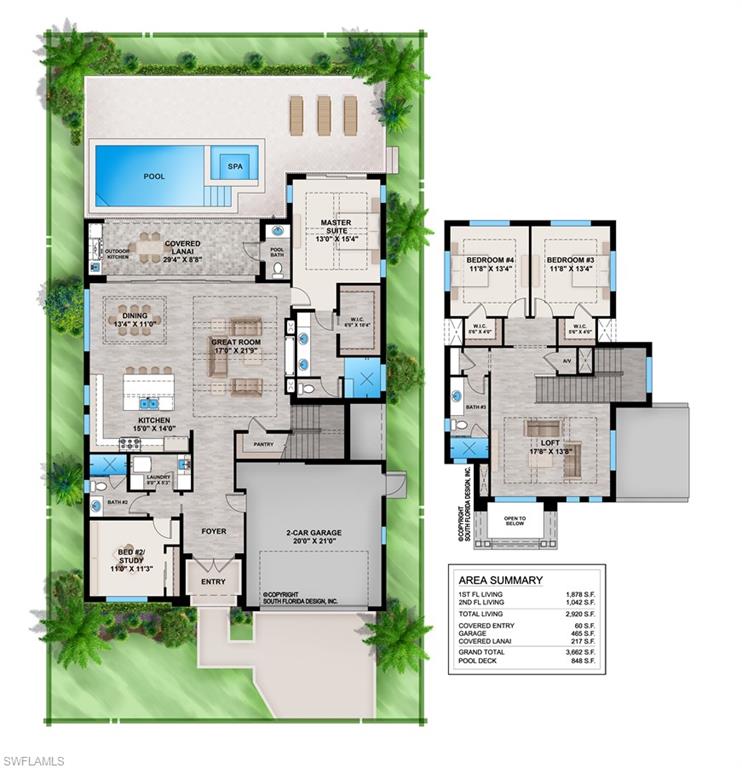 1102 9th Avenue North Naples, FL 34102 - Photo 17 of 17 Floor Plan