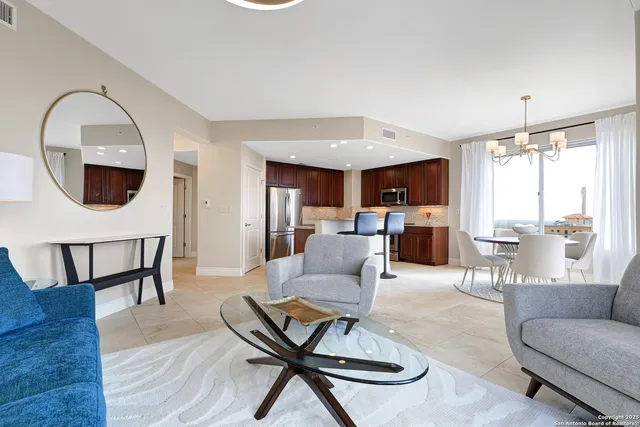 a view of a city from a balcony