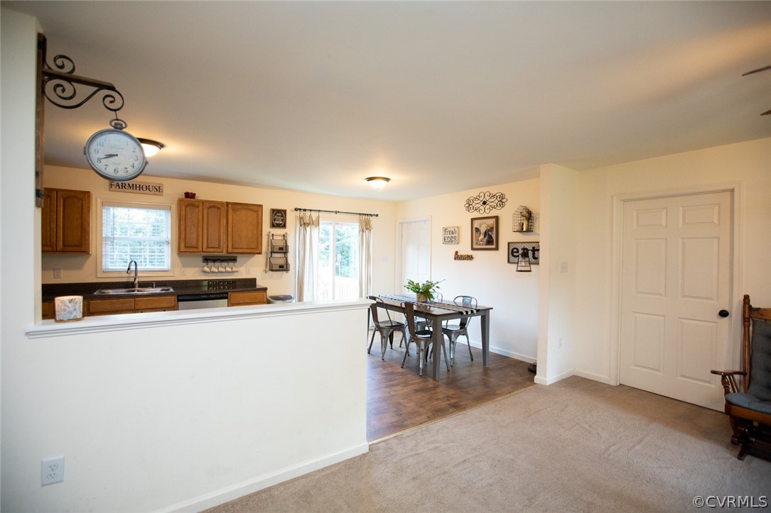 135 Mil-Scott Road Farmville, VA 23901 - Photo 11 of 46 a view of a dining room with furniture window and wooden floor