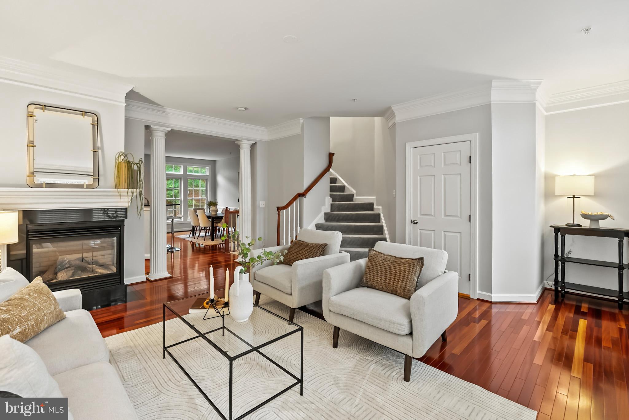 904 West Glebe Road Alexandria, VA 22305 - Photo 6 of 38 a living room with furniture and a wooden floor