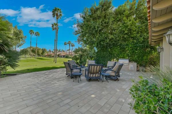 a view of a house with patio