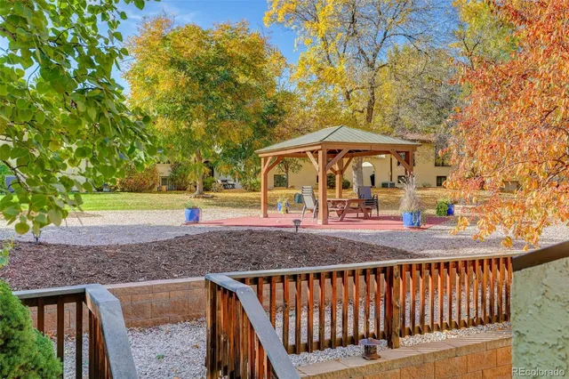 a view of outdoor space and deck