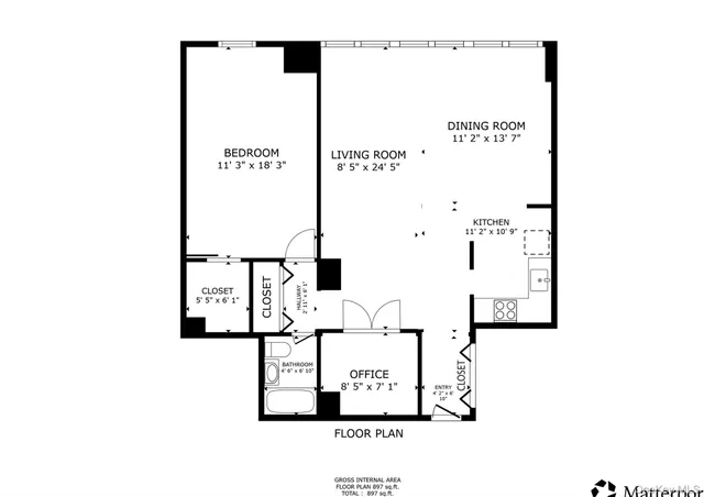 a kitchen with stainless steel appliances a sink cabinets and wooden floor