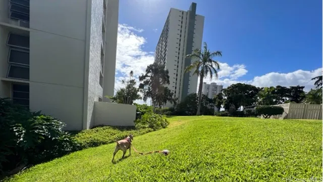 a view of swimming pool with a patio