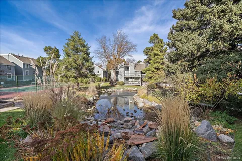 a view of outdoor space with garden