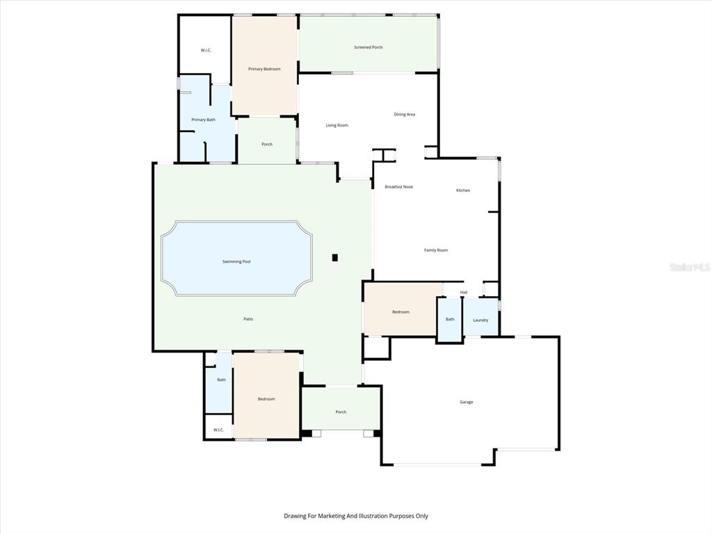 7190 Raymond Place Spring Hill, FL 34607 - Photo 40 of 41 a picture of floor plan