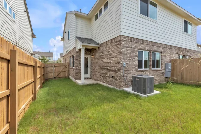 a view of a backyard with plants