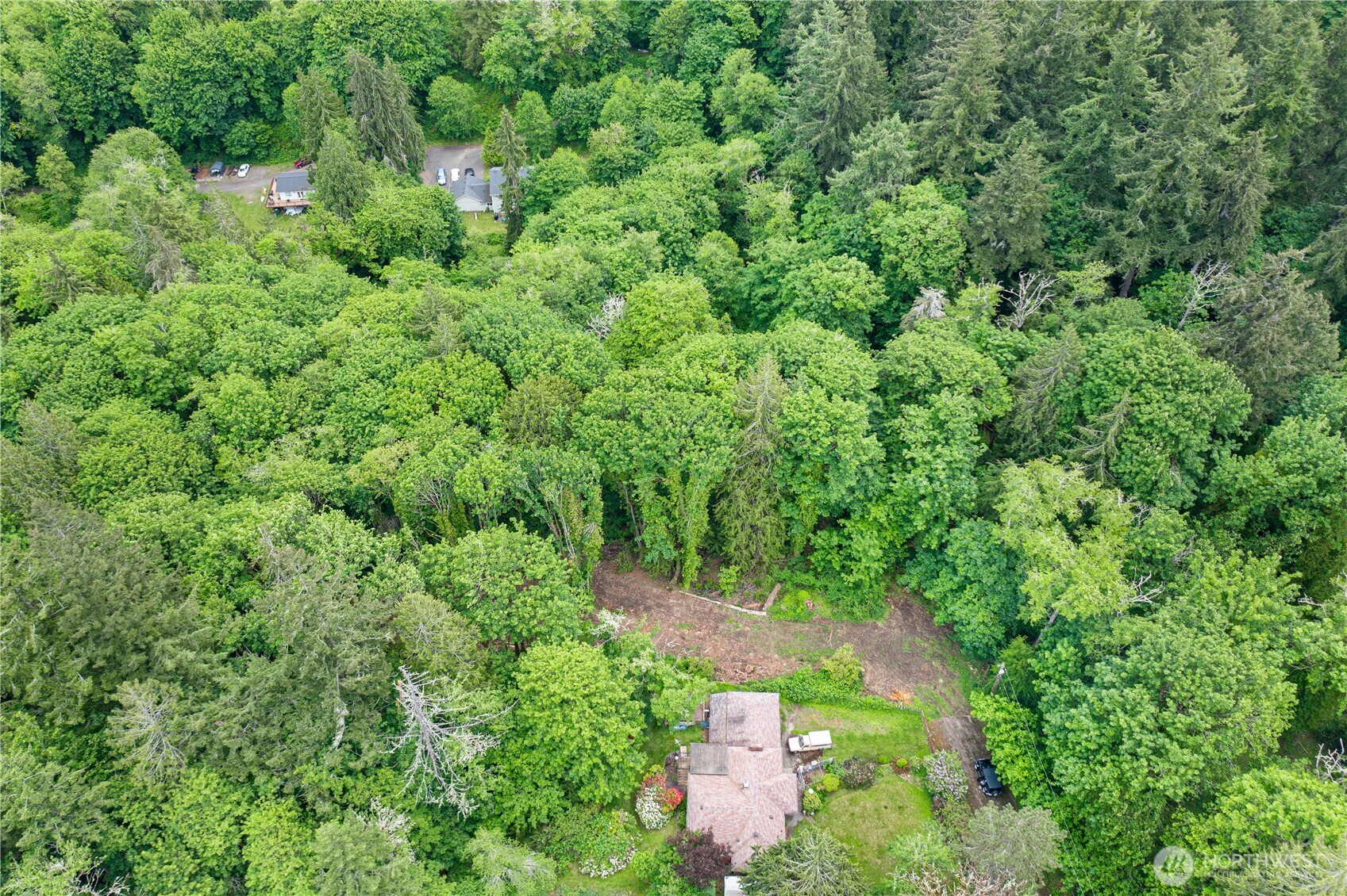 123 East 4th Street Port Orchard, WA 98366 - Photo 10 of 16 an aerial view of residential house with outdoor space and trees all around