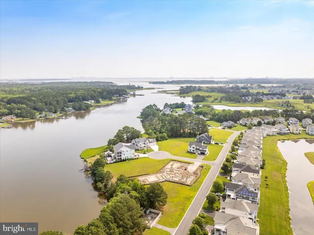 a view of a swimming pool with an ocean view