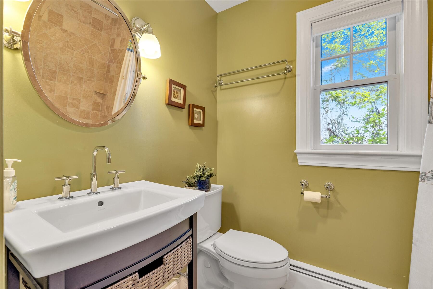 194 John Joseph Road Harwich, MA 02645 - Photo 52 of 87 a bathroom with a sink a mirror and a toilet