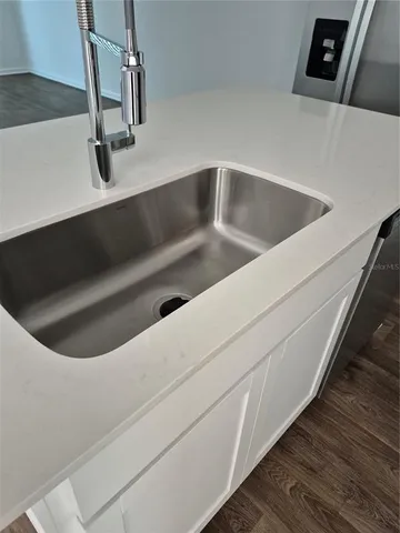 a close view of sink