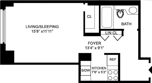 $500,000 | 393 West 49th Street, Unit 3M | Hell's Kitchen