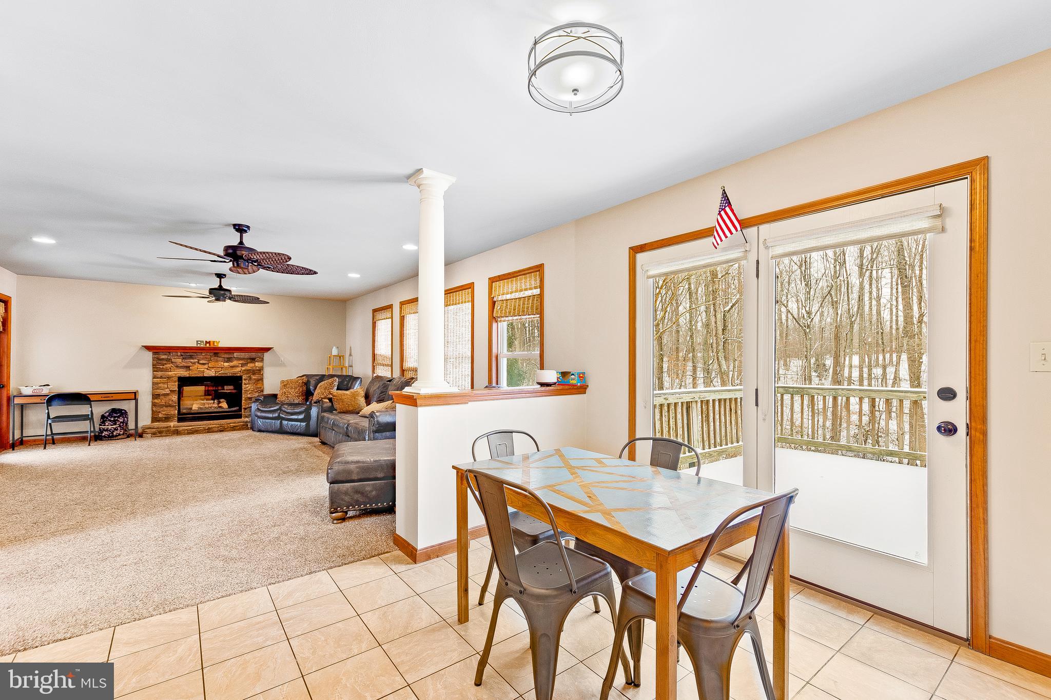 50 Walnut Creek Road Huntingtown, MD 20639 - Photo 20 of 59 Eat in kitchen nook with french doors to the deck
