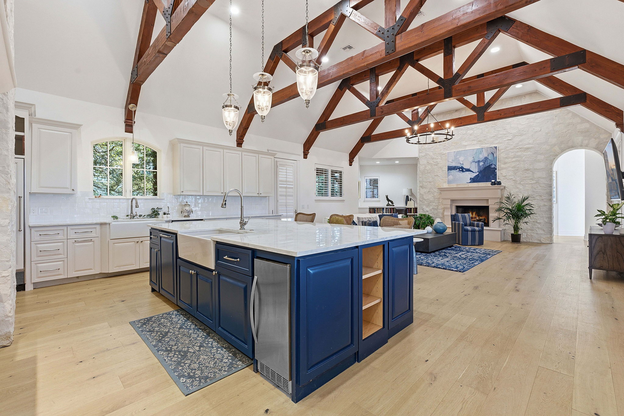 16400 Hamilton Pool Road Austin, TX 78738 - Photo 5 of 37 a kitchen with stainless steel appliances granite countertop a sink counter space cabinets and stainless steel appliances
