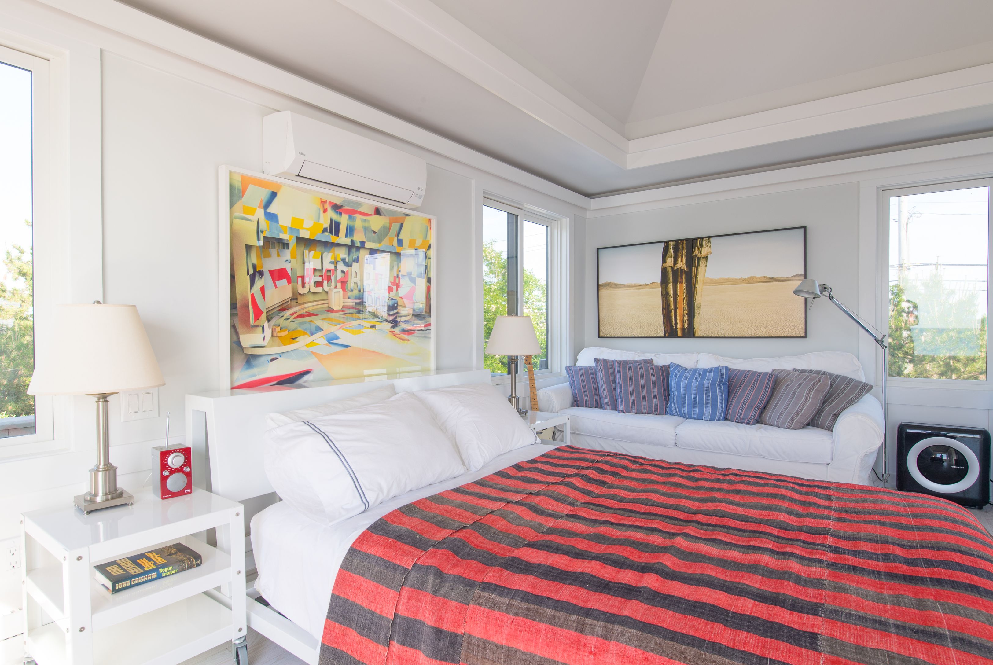 383 Cranberry Hole Road Amagansett, NY 11930 - Photo 23 of 32 a bedroom with 2 bed and a window