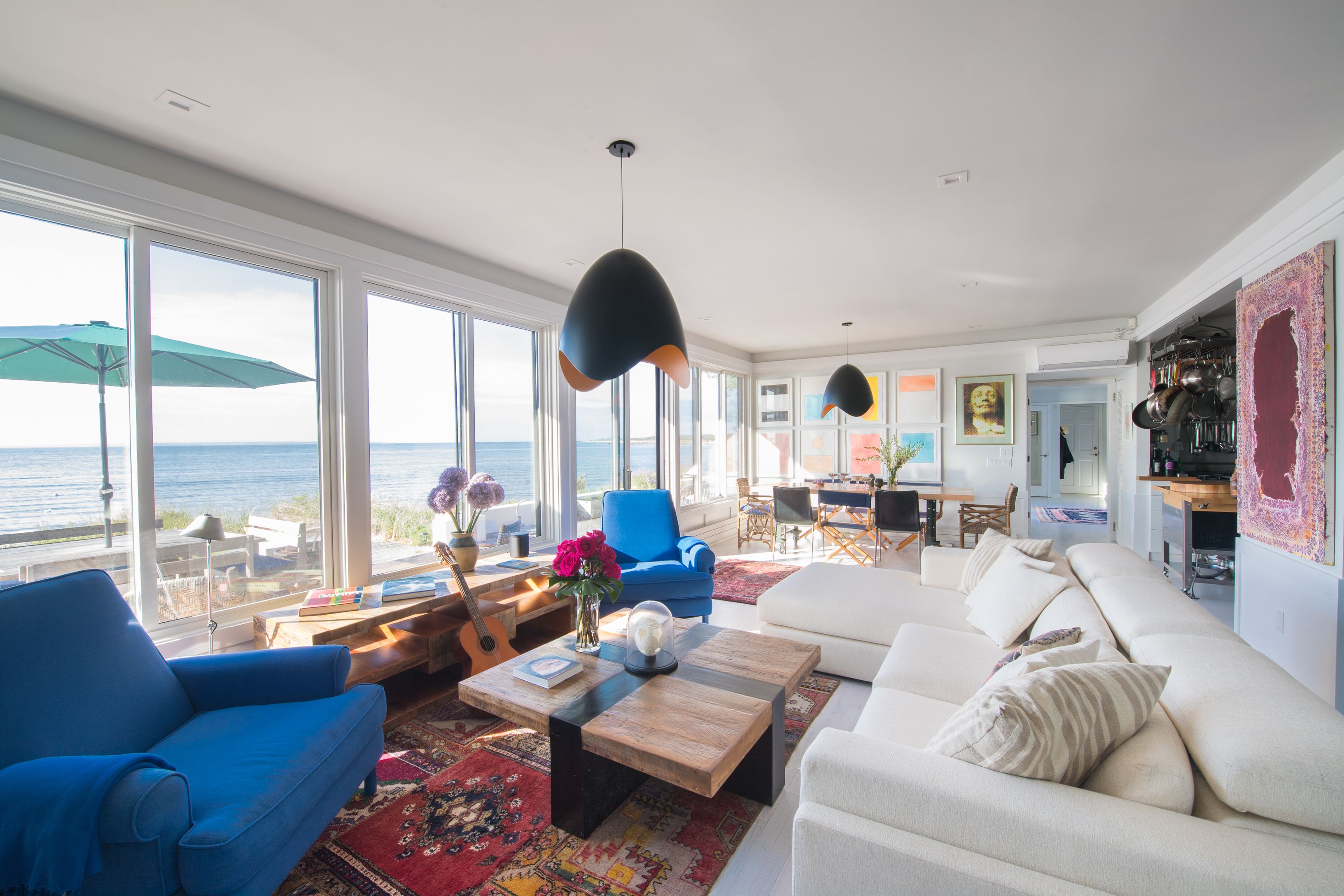 383 Cranberry Hole Road Amagansett, NY 11930 - Photo 25 of 32 a living room with furniture and a large window