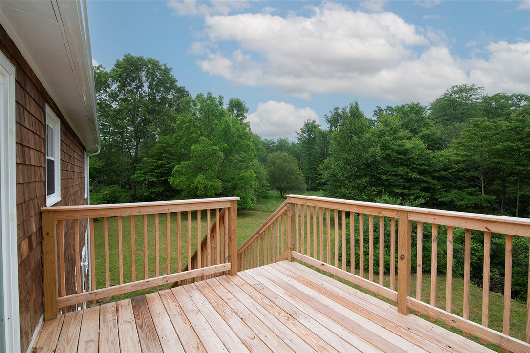 84 Old Rockville Road Hopkinton, RI 02833 - Photo 9 of 16 Deck over-looking woods and lawn