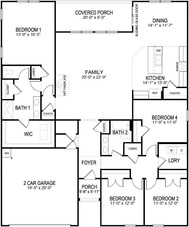 8616 Raspberry Way Ooltewah, TN 37363 - Photo 2 of 2 Denton Floor Plan Horton E