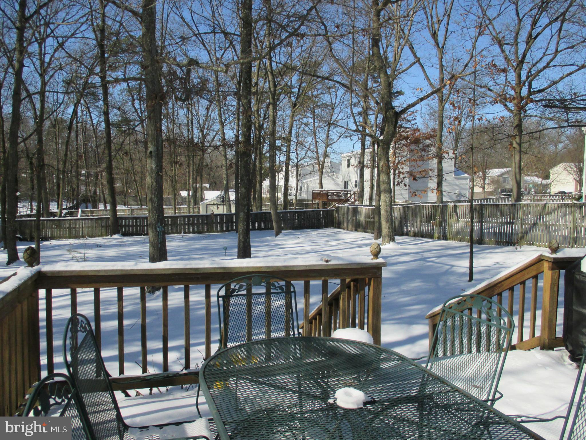 7734 Harmans Road Hanover, MD 21076 - Photo 10 of 23 View from rear deck of large yard