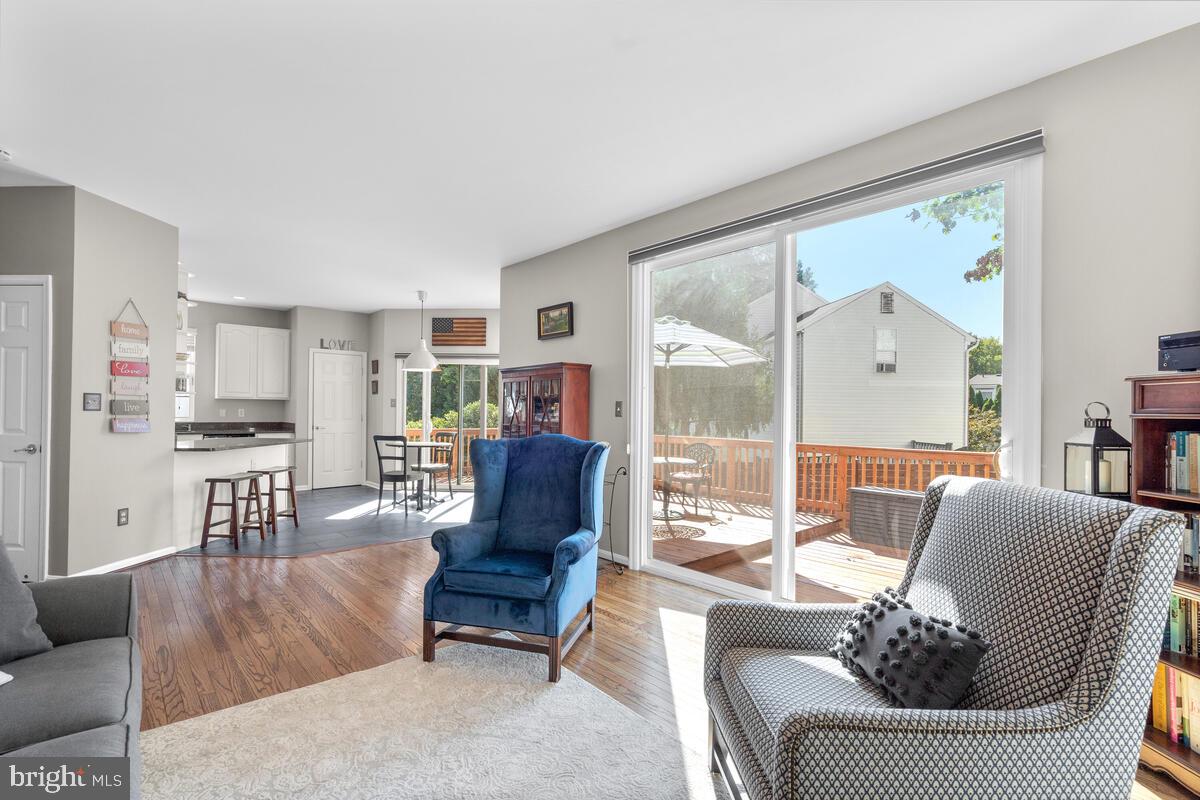 Open Living Room  with Fireplace