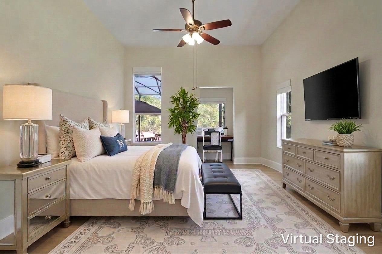 8605 Tompson Point Road Port St. Lucie, FL 34986 - Photo 33 of 90 Primary Suite w/ Virtual Staging