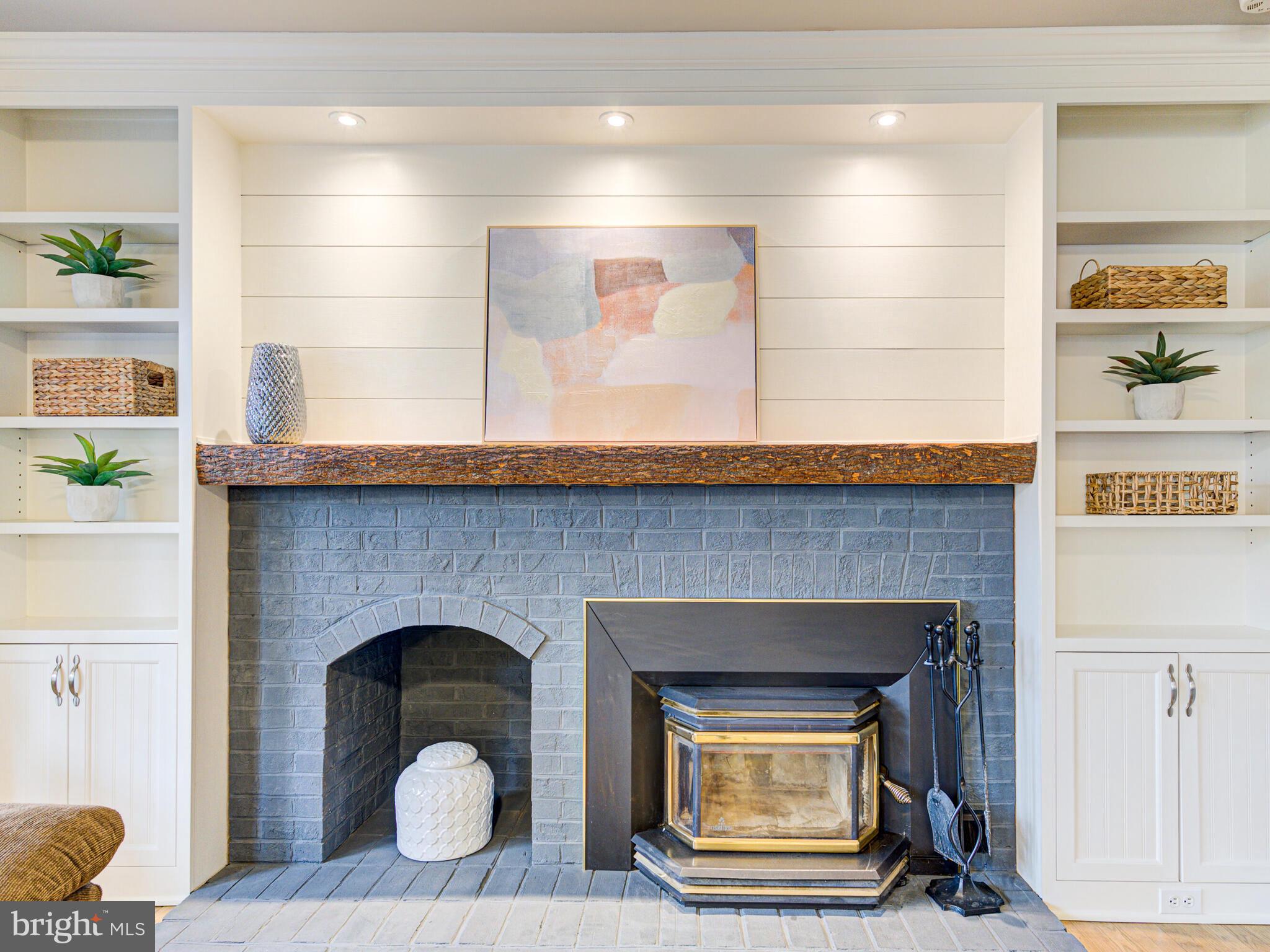 16 Whittingham Circle Sterling, VA 20165 - Photo 22 of 75 Wood burning fireplace insert with circulating fan