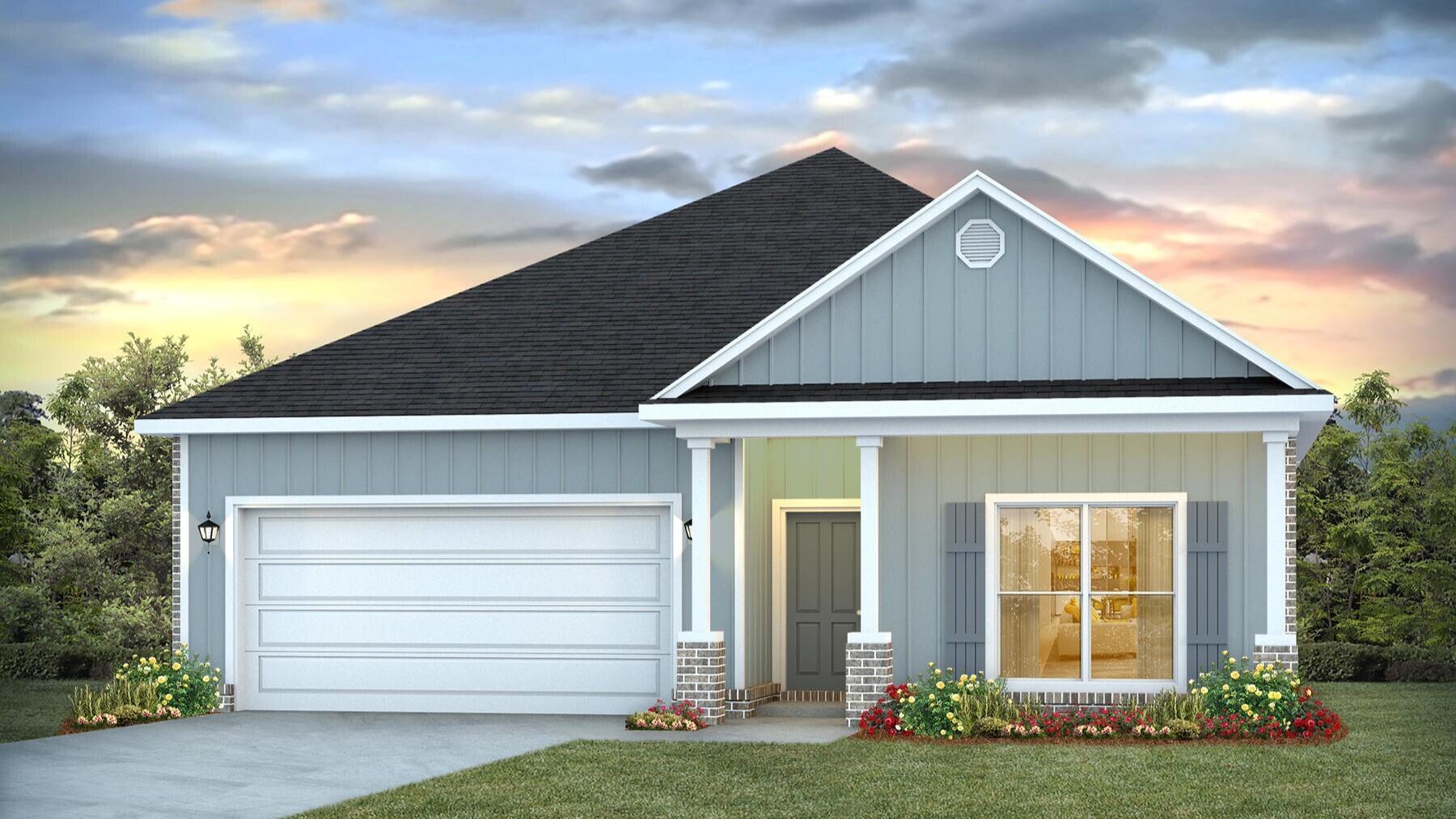 front view of house with a yard