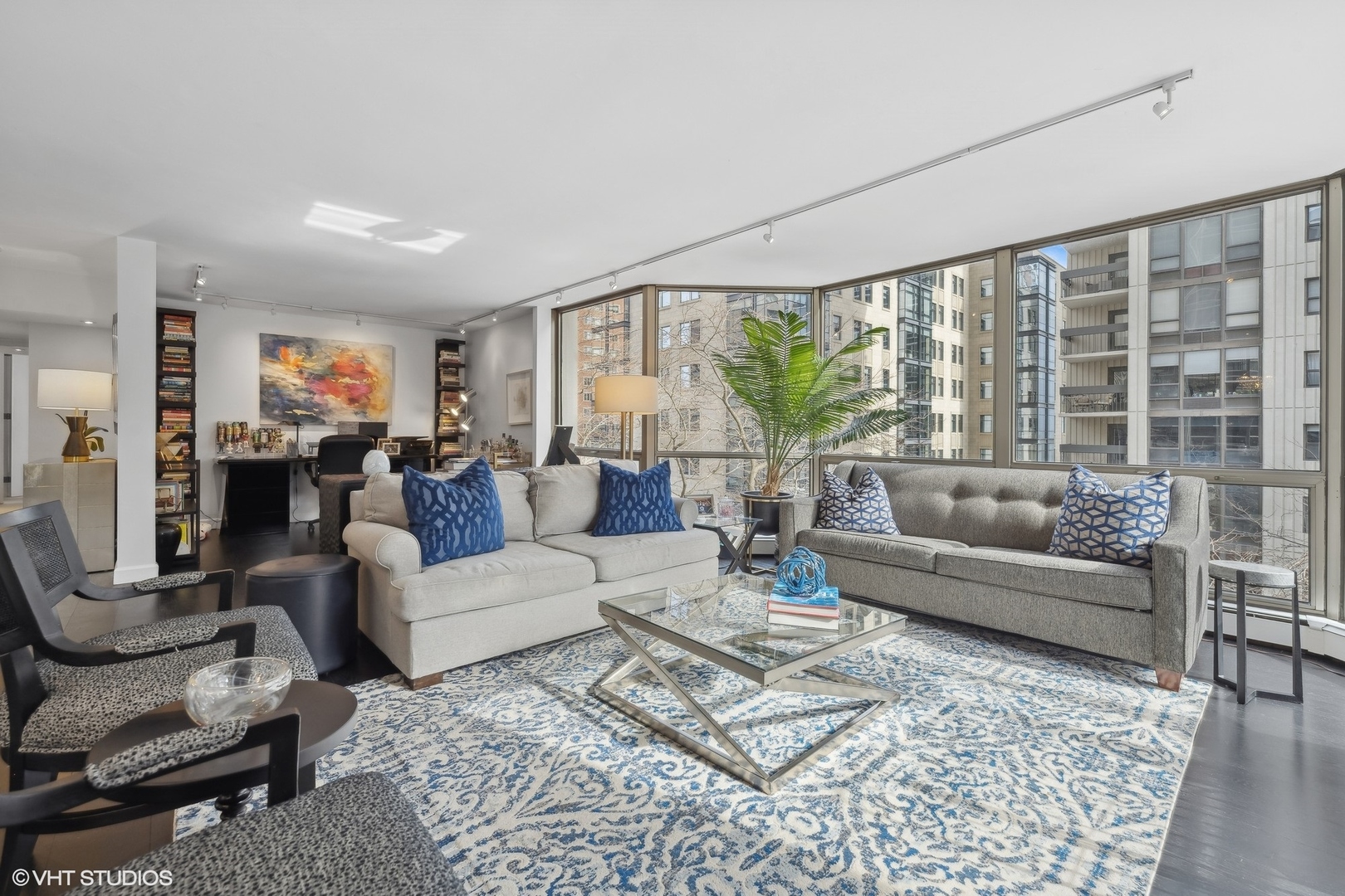 1310 North Ritchie Court, Unit 4C Chicago, IL 60610 - Photo 5 of 28 a living room with furniture and a large window