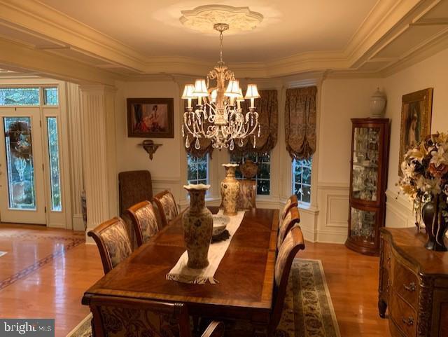 12 Pendleton Court Medford, NJ 08055 - Photo 11 of 24 a view of a dining room with furniture and chandelier