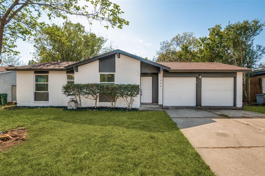 1406 Rambler Road Arlington, TX 76014 - Photo 1 of 1 Ranch-style home featuring a front yard and a garage