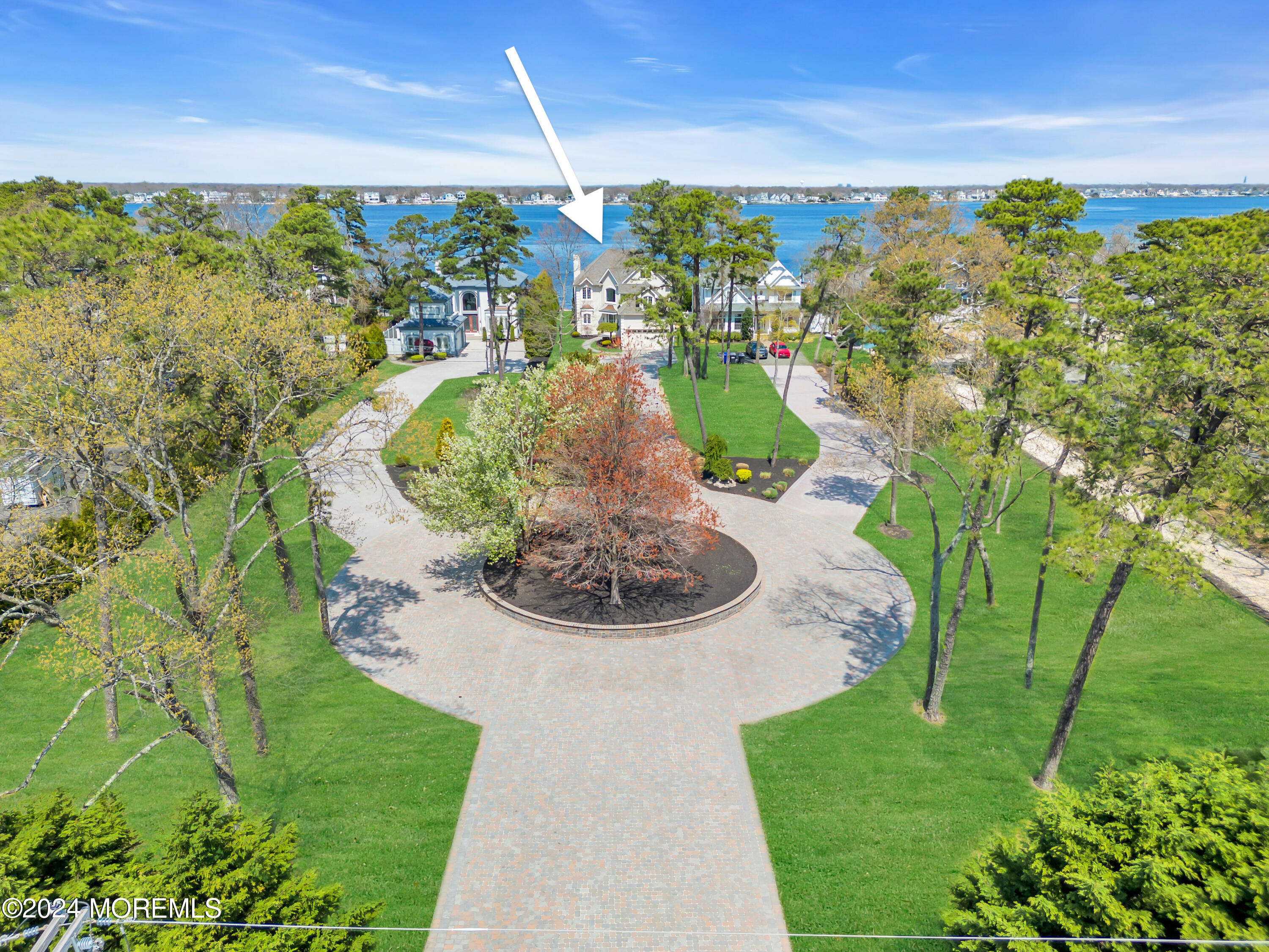 366 Mantoloking Road Brick, NJ 08723 - Photo 104 of 112 drone exterior front with circle and arr