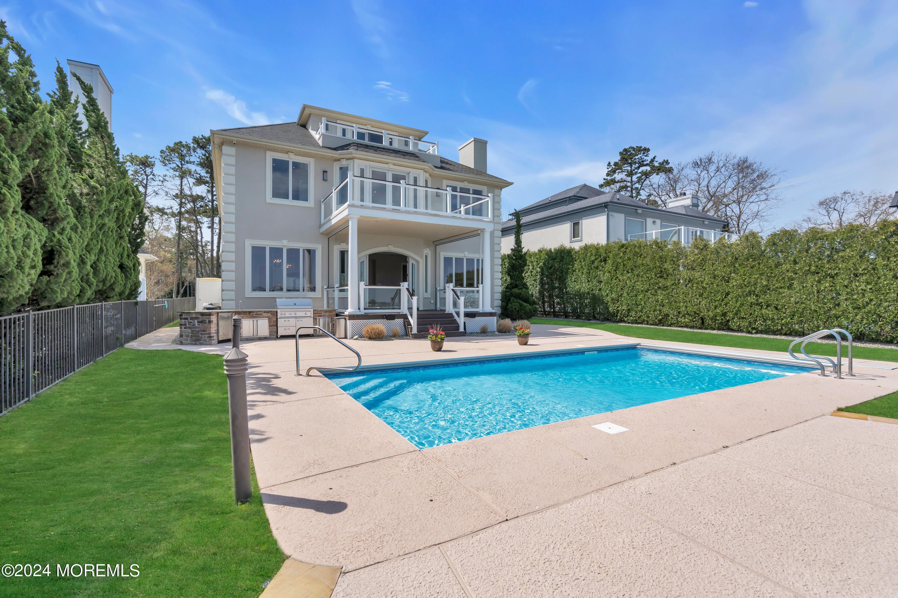 366 Mantoloking Road Brick, NJ 08723 - Photo 42 of 112 pool to house outdoor kitchen