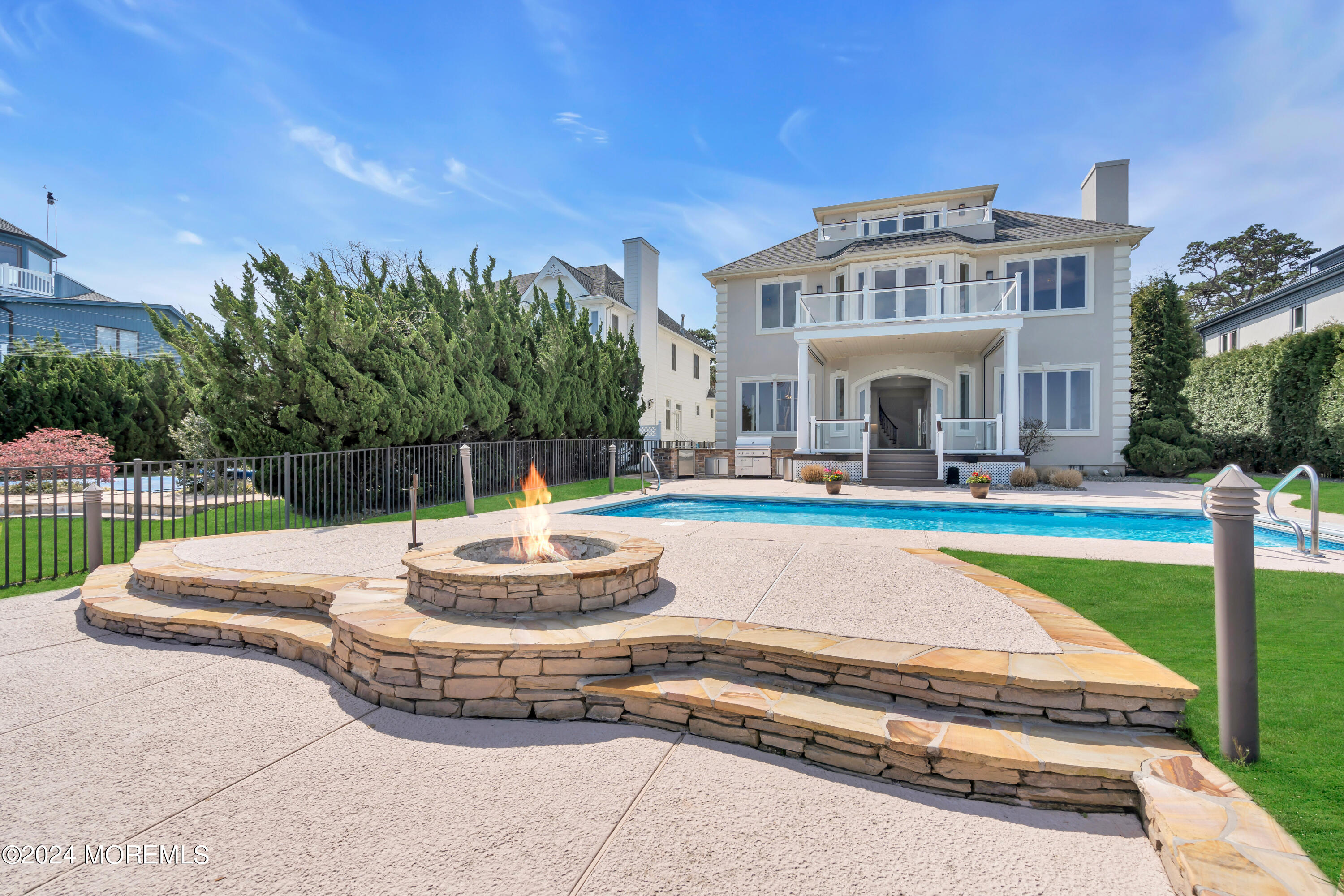366 Mantoloking Road Brick, NJ 08723 - Photo 85 of 112 fire pit to house 2