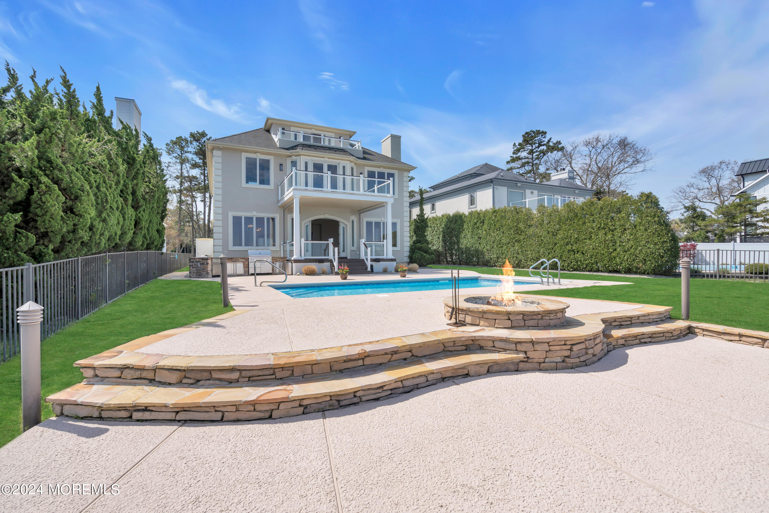 366 Mantoloking Road Brick, NJ 08723 - Photo 86 of 112 fire pit to house