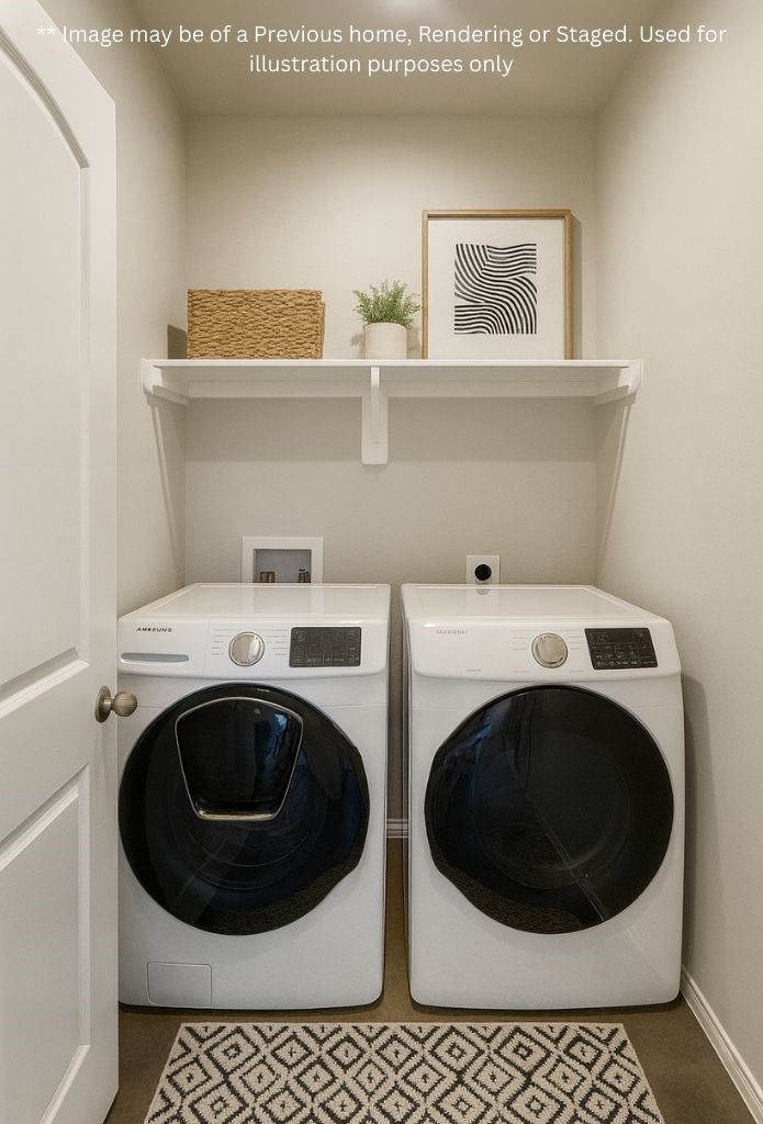 6 Greenway Drive Trinity, TX 75862 - Photo 25 of 28 a utility room with dryer and washer