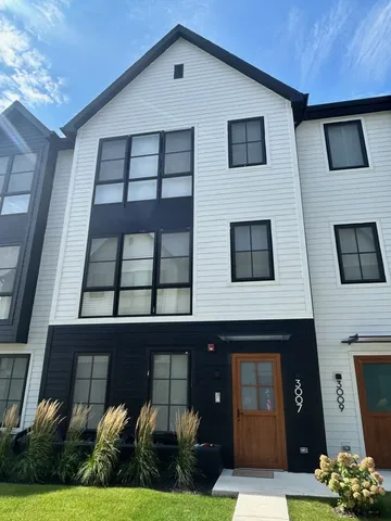 a front view of a building