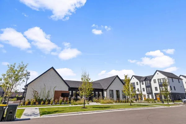 a front view of a house