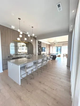 a bathroom with a tub and shower