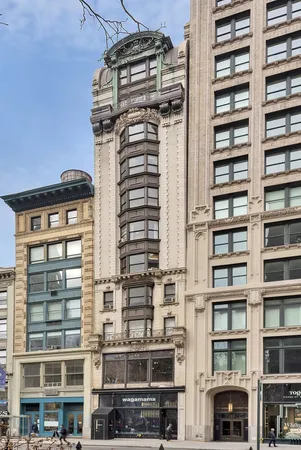 a front view of a building