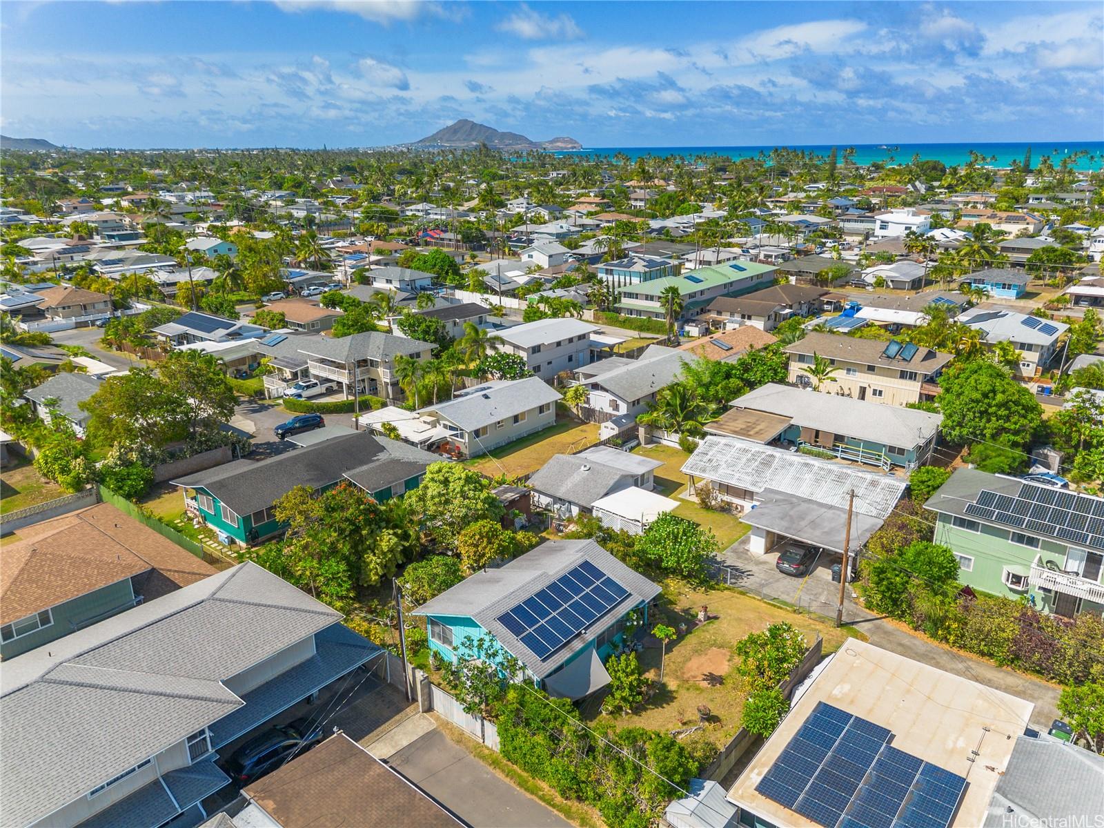 338 Manono Street, Unit B Kailua, HI 96734 - Photo 15 of 25 an aerial view of residential houses with outdoor space