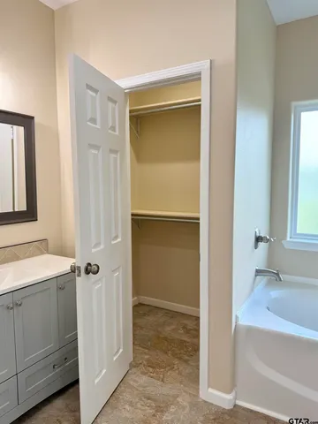a view of a bathroom with a sink