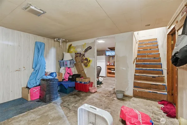 a room with gym equipment