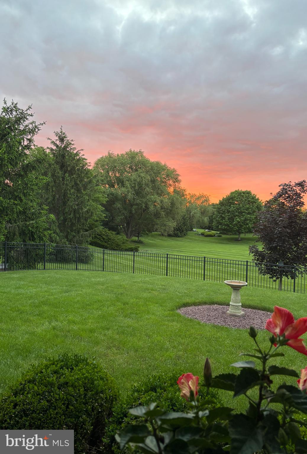 a view of a golf course with a park