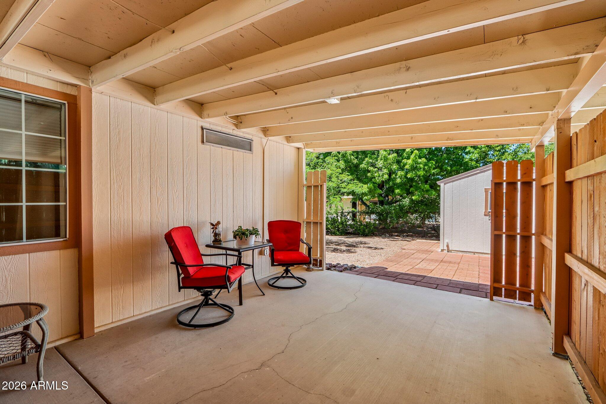 114 South Pinecrest Road Payson, AZ 85541 - Photo 29 of 40 a view of a two chairs in the back yard of the house