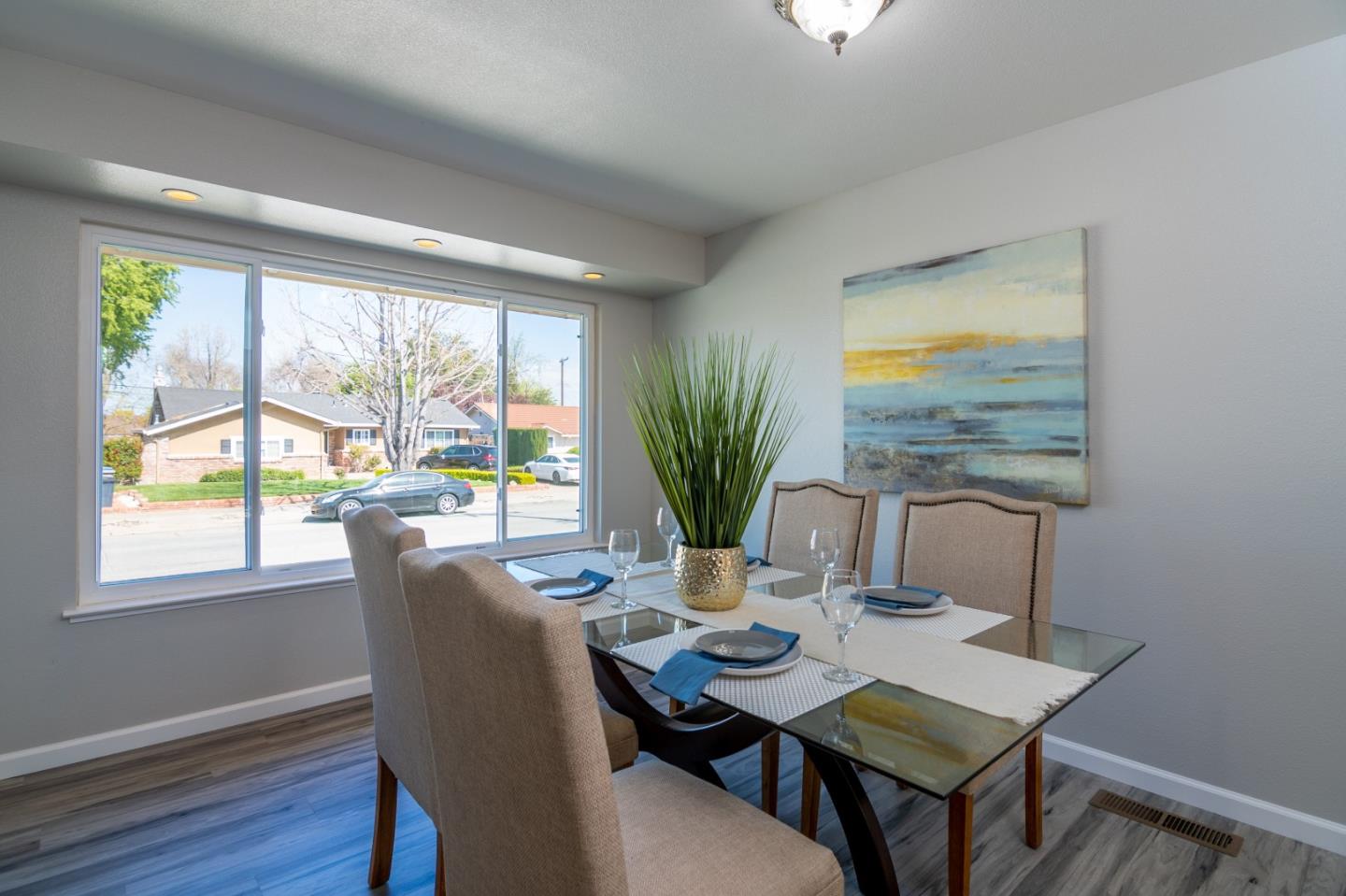 4638 Borina Drive San Jose, CA 95129 - Photo 8 of 24 a dining room with furniture window and wooden floor